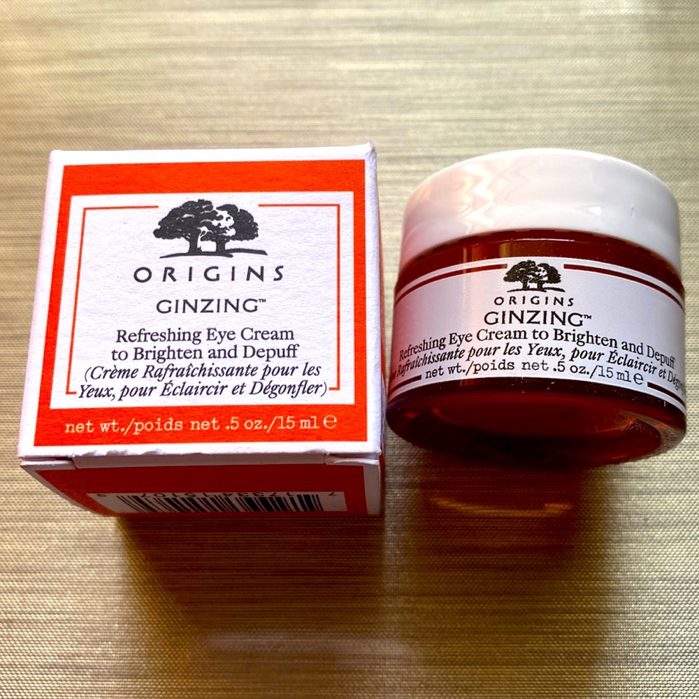 BRAND NEW ORIGINS GINZING Eye Cream To Brighten And Depuff 15 mL/ 0.5 oz ❤️